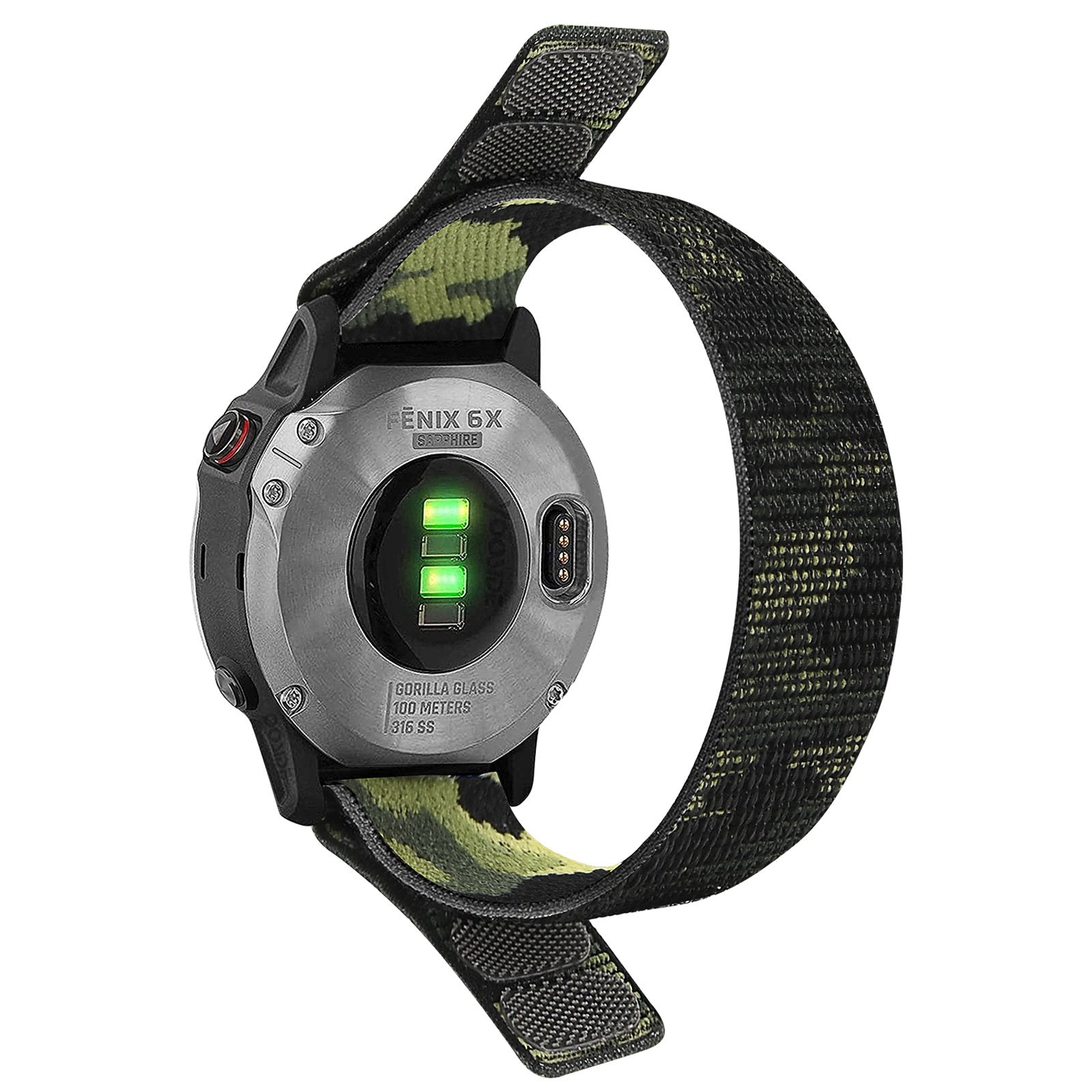 For Garmin Tactix 7 Pro Fenix 7X 6X Pro Replacement Nylon Watch Band 26mm Adjustable Magic Tape Wrist Strap For Garmin Tactix 7 Pro Fenix 7X 6X Pro Replacement Nylon Watch Band 26mm Adjustable Magic Tape Wrist Strap